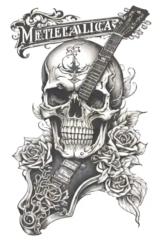 Metallica Gibson Les Paul Skull