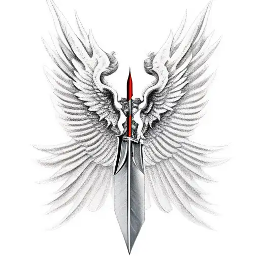 Winged Warrior With A Sword