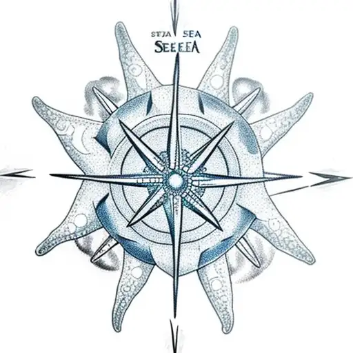 Sea Compass Rose Starfish Look