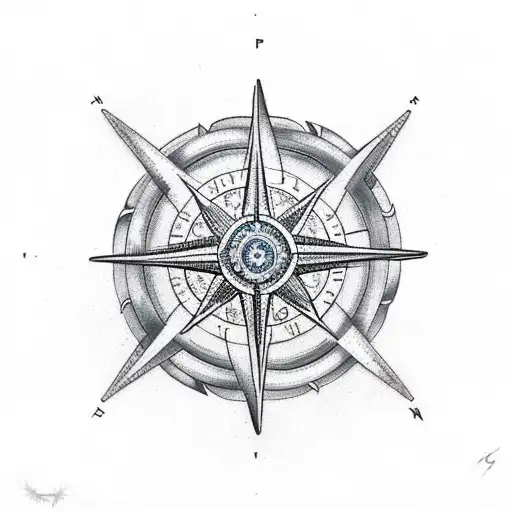 Sea Compass Rose Octopus