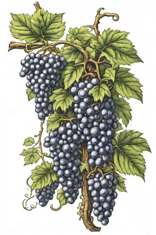 Grape Plant Climbing Finishes With Mary