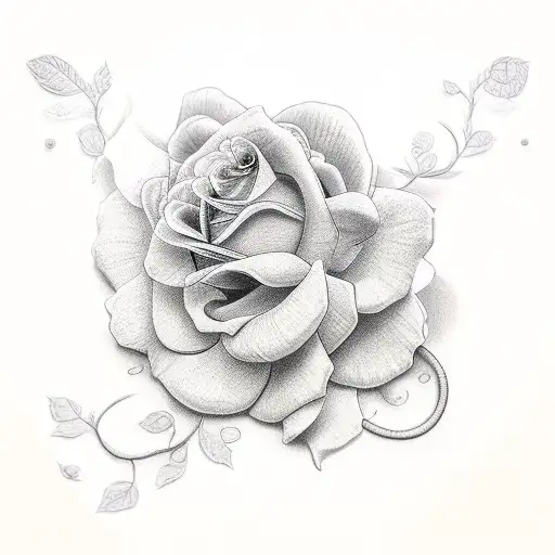 Flowers Around A Vine