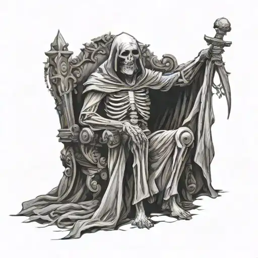 Reaper Sitting On A Throne