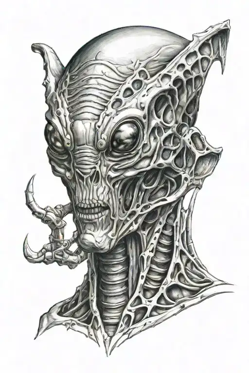 Sci Fi Alien Head