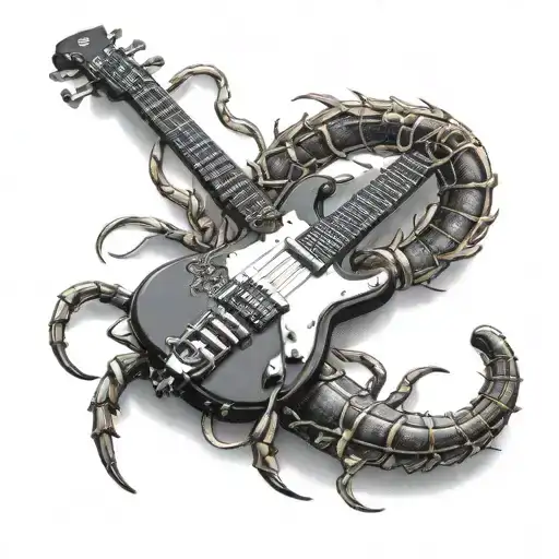 Scorpion Plays Electro Guitar