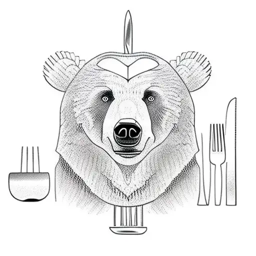 Bear With Forks