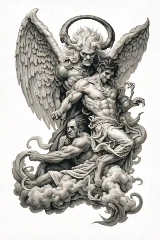 Cloud Angel And Demon
