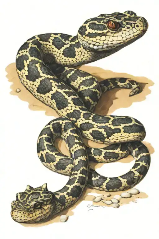 Gila Monster Rattle Snake Desert Landscape