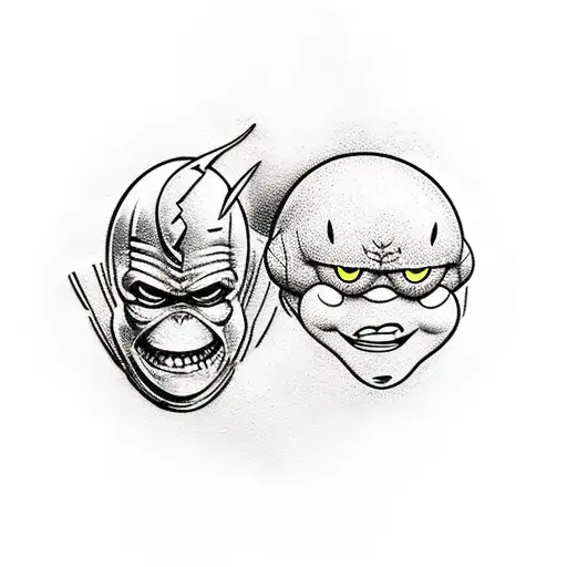 Dc Comics Moon Knight And Young Mermaid Man From Spongebob
