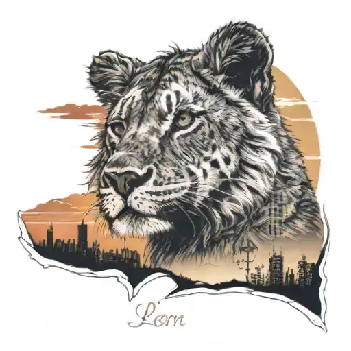 Leon In Sunset Skyline