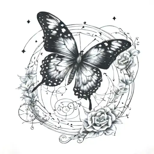 Butterfly Constellations Scorpio Aries Sign