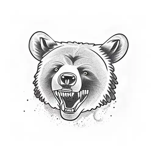 Black Bear Chasing After Fish