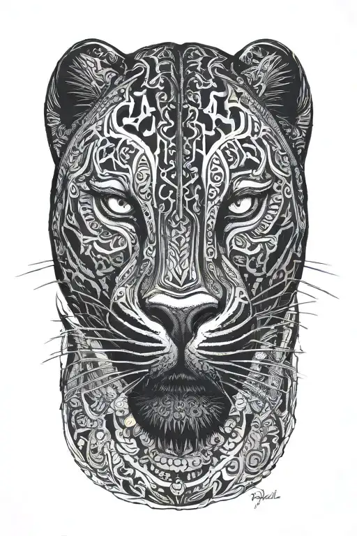 Black Panther Walking Along