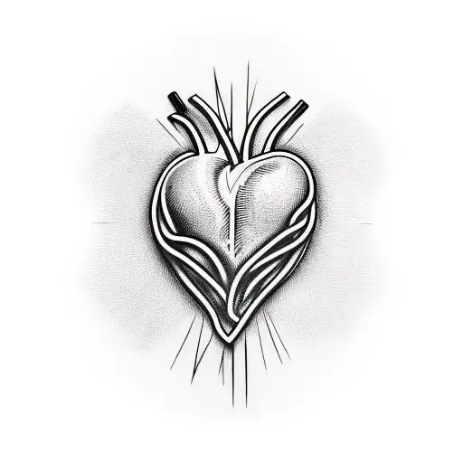 Heart Being Sewn Together By Spider