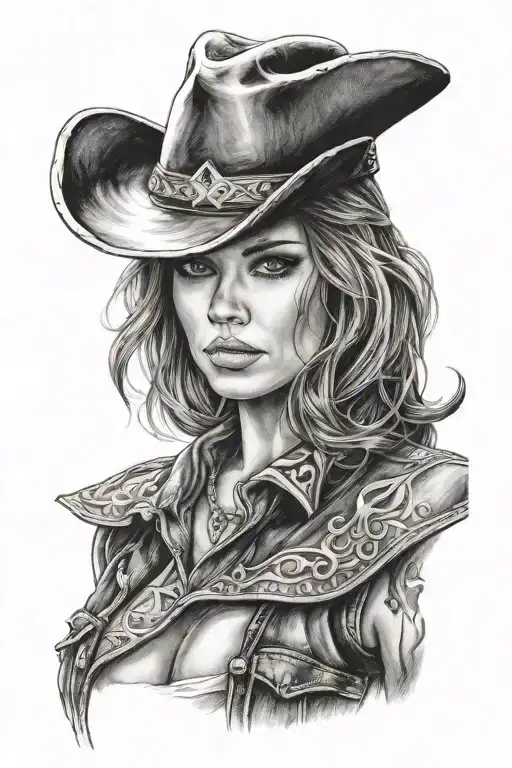 Lady With A Cowboy Hat