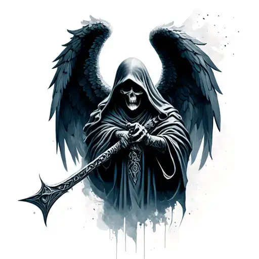Front On Grim Reaper Angel