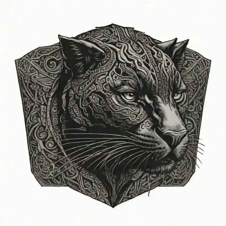 Black Panther Walking Along