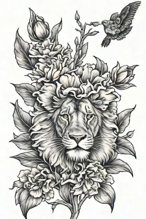 Lion Tulip Blooming Cherry Blossom