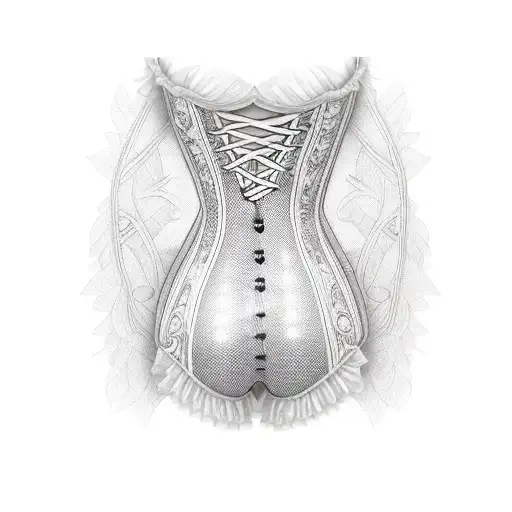 An Female Elf With White Dress And A Corset And Fishnet Tights With Leg Warmers