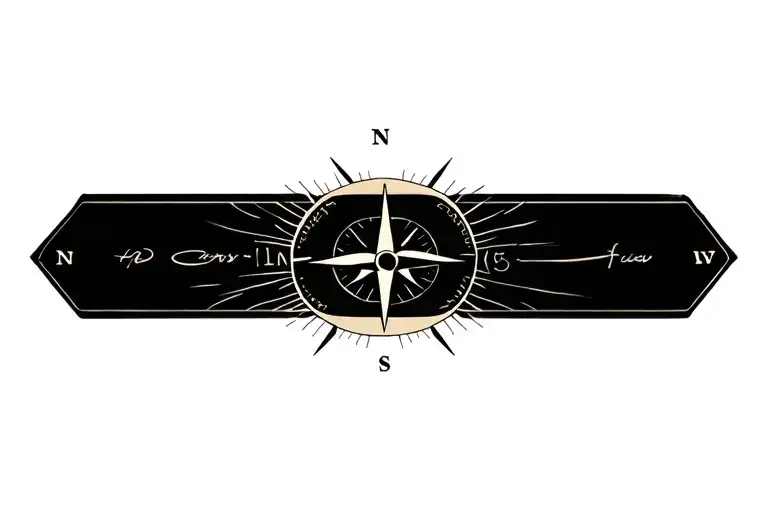 Cards And Compass Design