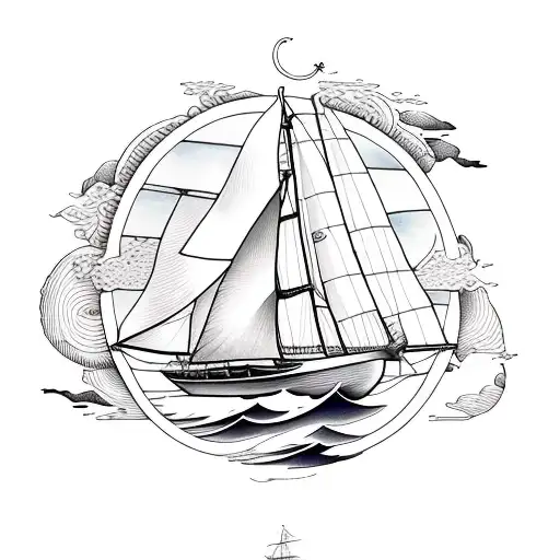 Maritime Sailboat Sea Wind Sun