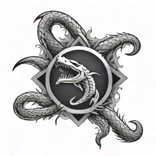 Faze Logo With Black Mamba Around It