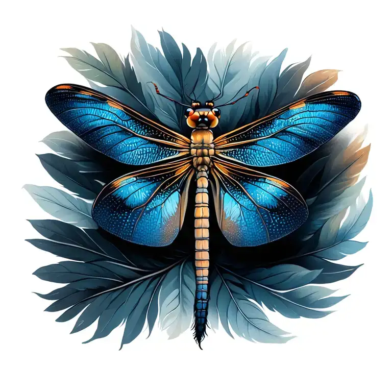 Feather Dragonfly Butterfly
