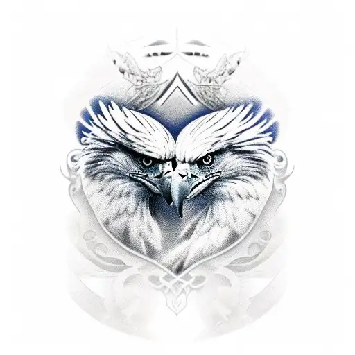 Eagle Flying Alone And Majestic