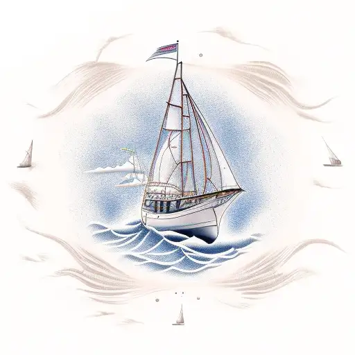 Maritime Sailboat Sea Wind Sun