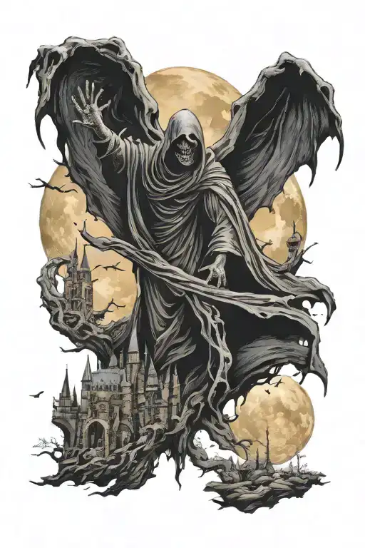 Dementor Hogwarts Moon Surrounded