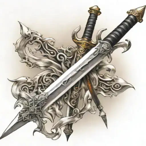 Swords Combine Into One Sword
