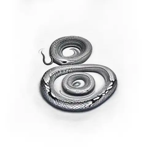 A Realistic Snake Slithering Through A Bed Of Roses Engulfed In Flames