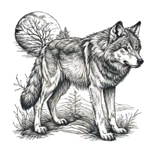 Wolf Standing