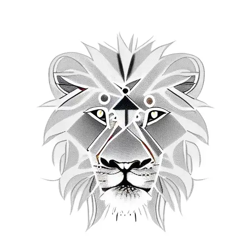 A Lion And A Cross Intertwined