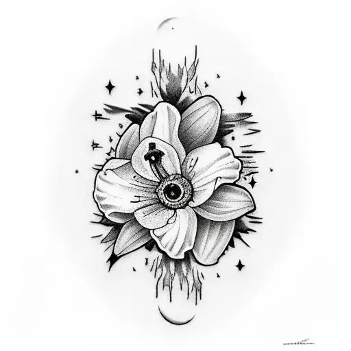 Star Wars With Violet And Daffodil Flowers