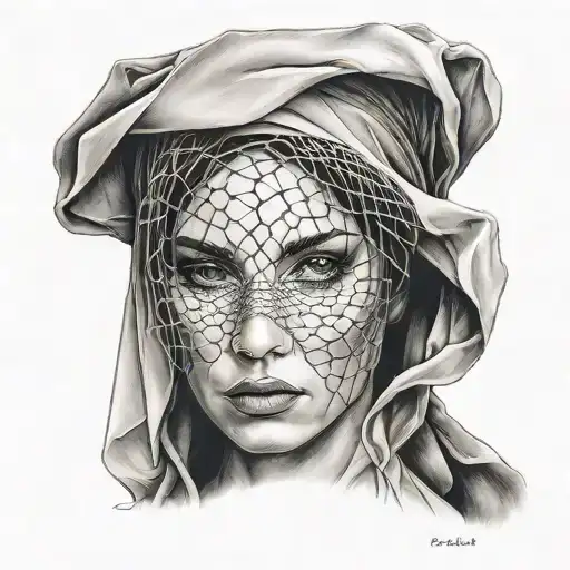 Portrait Of Veiled Woman