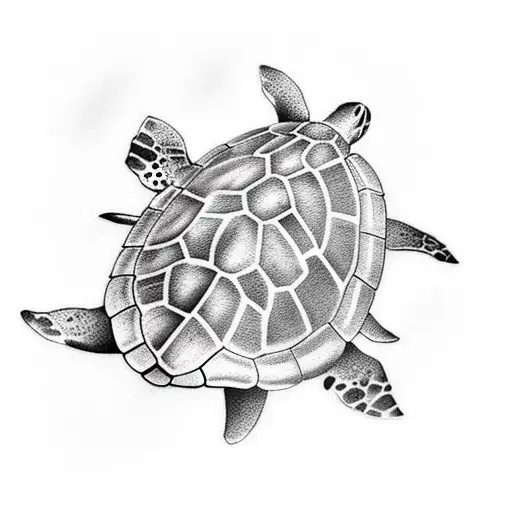 A Turtle And A Dolphin