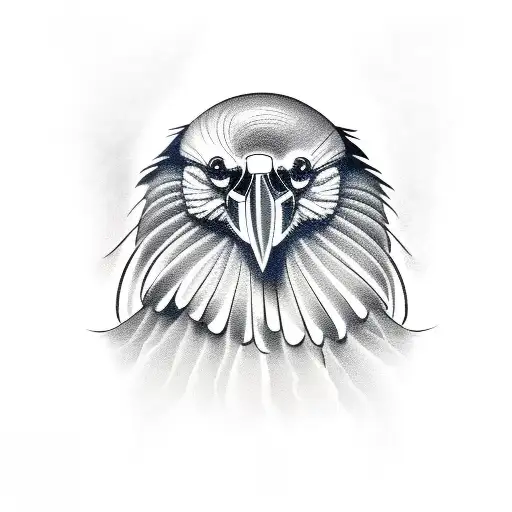 Crow With Bells In It's Beak