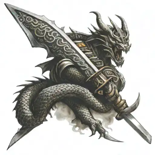 Samurai Katana Dragon