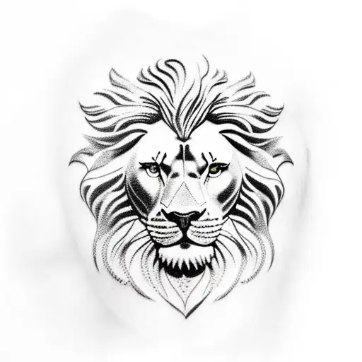 Greek God With Lion Holding Scroll