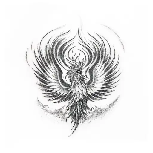 Phoenix Comming Down With Fire