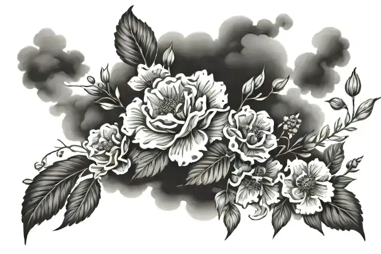 Cloud With Flowers