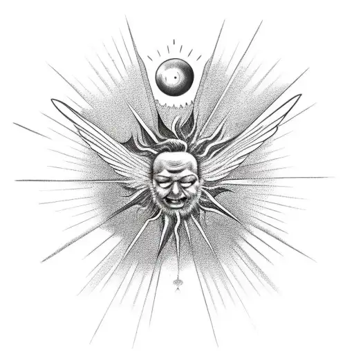 Icarus Falling Out Of A Sun