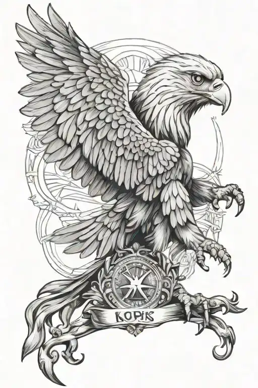 Katolik Kors And Polish Eagle Over It