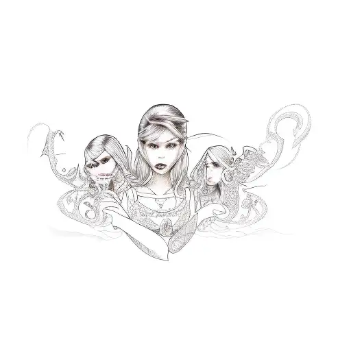 A Group Of Girls Playing A Video Game