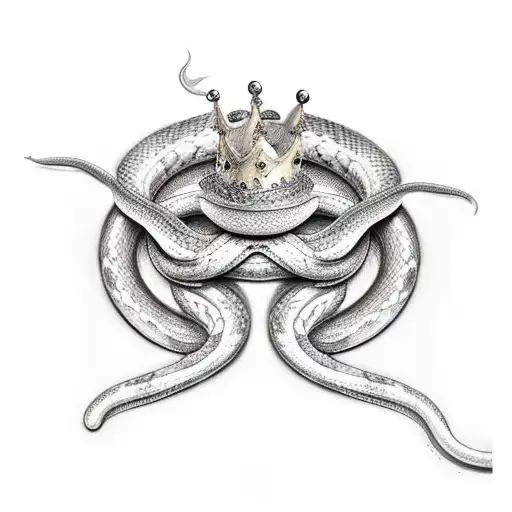 A Snake With A Crown