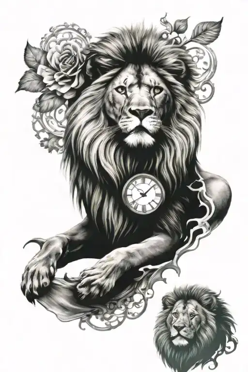 Lion Clock Face