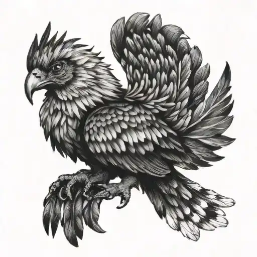 Fenix Black White Drawing
