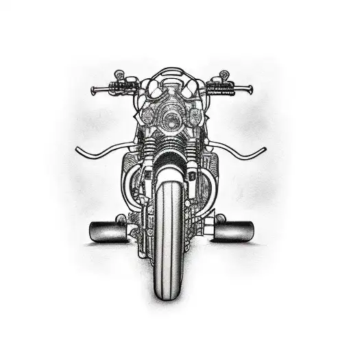 Sport Bike Doing A Burnout