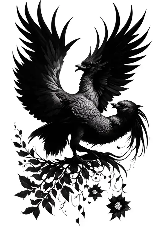 A Simple Feminine Black Phoenix Reviving Out Of Self Love